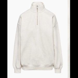Aritzia TNA Cozy Fleece Mega ¼ Zip Sweatshirt